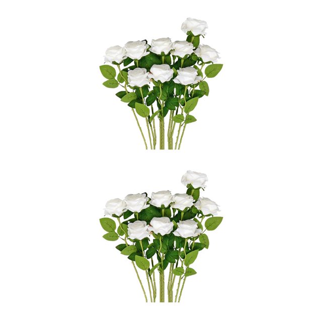 Advancent Paquete de 9 flores artificiales, decoración de rosas, ramo de manualidades para bodas, atmósfera, habitación, accesorios de fotografía Type1 NO1 Advancent CBP258426