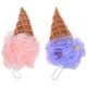 thumbnail image 5 of 2 esponjas de baño con forma de helado, accesorio exfoliante de ducha para mujer, suave, para el hogar y para viajes., 5 of 6