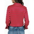 thumbnail image 3 of Veste en Jean Imprimée pour Femmes, Cardigan Décontracté à Manches Longues et Coupe Ample avec Boutons devant et Col à Revers, 3 of 5
