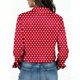 thumbnail image 3 of Camisetas de Manga Larga para las Mujeres Impreso Casual Suelto Cardigan Poliéster Longitud Regular de las Mujeres Larga Chaqueta de Invierno sin Capucha, 3 of 5