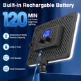 thumbnail image 2 of Panel de luz LED de vídeo Unicucp Photography 2500K-8500K 4000mAh, 2 of 8
