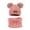 Z1 Hot Pink, variant on Bjutir Toddler Boys Girls Glove Hat Set Winter Windproof Warm Stripe Riding Knitted Hat Glove Hat Two-Piece Sets For 4-8 Years Kids