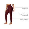 thumbnail image 4 of Pantalones CRZ YOGA Butterlift Leggings tiro alto 25" Merlot XL, 4 of 4