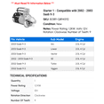 thumbnail image 2 of Starter 1 - Compatible with 2002 - 2003 Saab 9-3 - Autopart Premium, 2 of 2