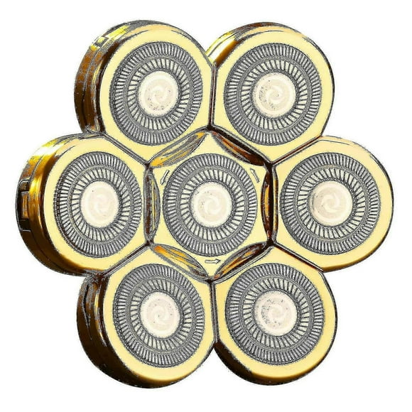 2024 7 Heads Electric Shaver Bald Head Shaver Replacement Head A