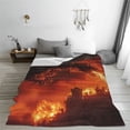 thumbnail image 5 of Vsdgher Fiery Dragons Castle Attack Ultra-Soft Micro flannel Blanket Throw Blankets for Couch Sofa, Bed (4 sizes)-50"x40", 5 of 7