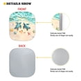 thumbnail image 5 of Binienty Beach Sea Turtle Car Windshield Sun Shade Covers Visors Heart Print Auto Front Window Sunscreen UV-Blocking Folding Car Window Sun Blocker Universal for Auto Truck Van SUV 2 Pcs, 5 of 7