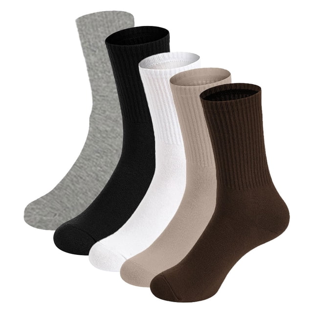 Women's cotton crew socks, lightweight, soft, comfortable, breathable socks, business casual crew socks over the ankle.