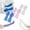 White,Blue,Pink, variant on Pink Nitrile Household Cleaning Gloves Size B, Reusable Dishwashing Gloves with 38cm Length, Durable Kitchen Gloves for Home Use