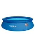thumbnail image 3 of Funsicle QuickSet 10' x 30" Round Inflatable Top Ring Above Ground Swimming Pool Set, 3 of 7