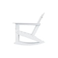 thumbnail image 5 of Afuera Living Portside Outdoor Poly Plastic Adirondack Rocking Chair in White, 5 of 7