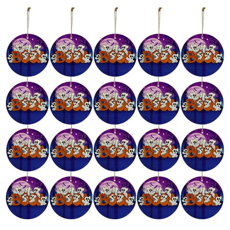 

Paiwinds Halloween Pendant Pendant Decoration Halloween Wooden Hanging Tag