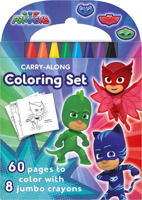 PJ MASKS GIANT COLORING BOOK BY CRAYOLA NEW IN PLASTIC WRAP 