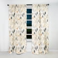 thumbnail image 2 of Designart "Minimalist Fern Serenity II" Fern Beige Curtain 1 Panel, 2 of 6