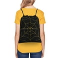 thumbnail image 4 of Naloa Golden Spider Web Drawstring Backpack String Bag Cinch Water Resistant for Gym Shopping Sport Yoga, 4 of 6