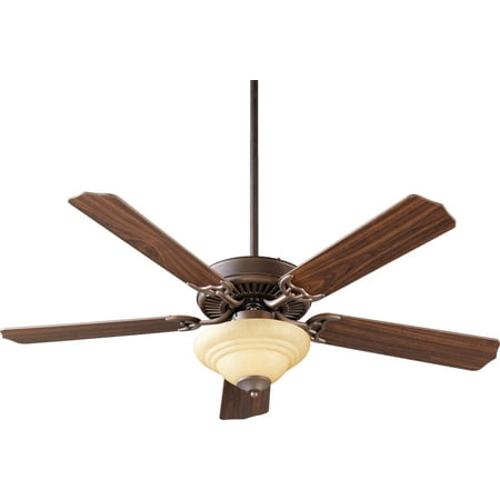 Scavo Finish (Indoor Ceiling Fans 2 Light With Oiled Bronze Finish Amber Scavo Glass Candelabra Base 17 inch 120)