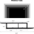 thumbnail image 2 of Floating TV Stand with Storage, 55" Floating TV Shelf for Wall, Floating Entertainment Center Wall Shelf for Living Room, Bedroom, Black, 2 of 7