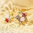 thumbnail image 3 of Ayyufe Women's Elegant Rhinestone Star Shape Ear Stud Earrings Party, 3 of 7