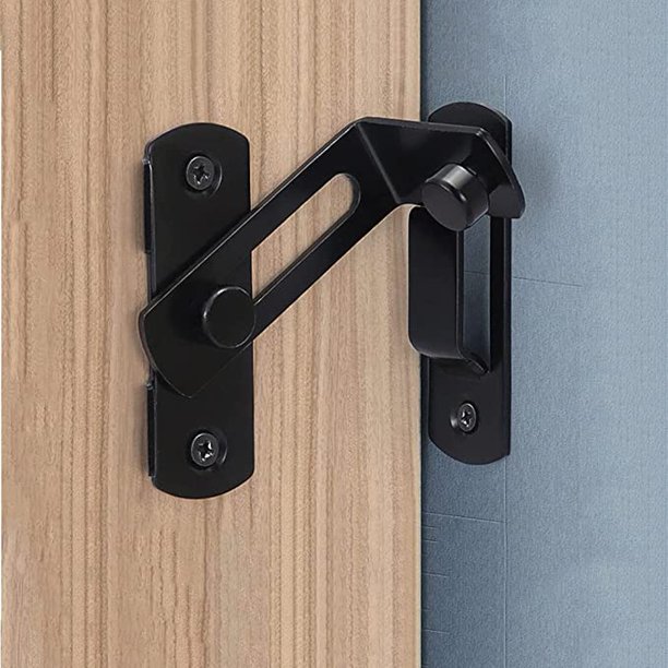 Sliding barn Door Latch for Locking Sliding 90 Degree Right Angle Door