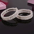 thumbnail image 2 of Flmtop Mode Femmes Élégantes Perles en Faux Strass Bracelet Stretch, 2 of 6