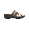 thumbnail image 4 of Clarks Womens Merliah Karli Leather Strappy Sandals Metallic 12 Medium (B,M), 4 of 5