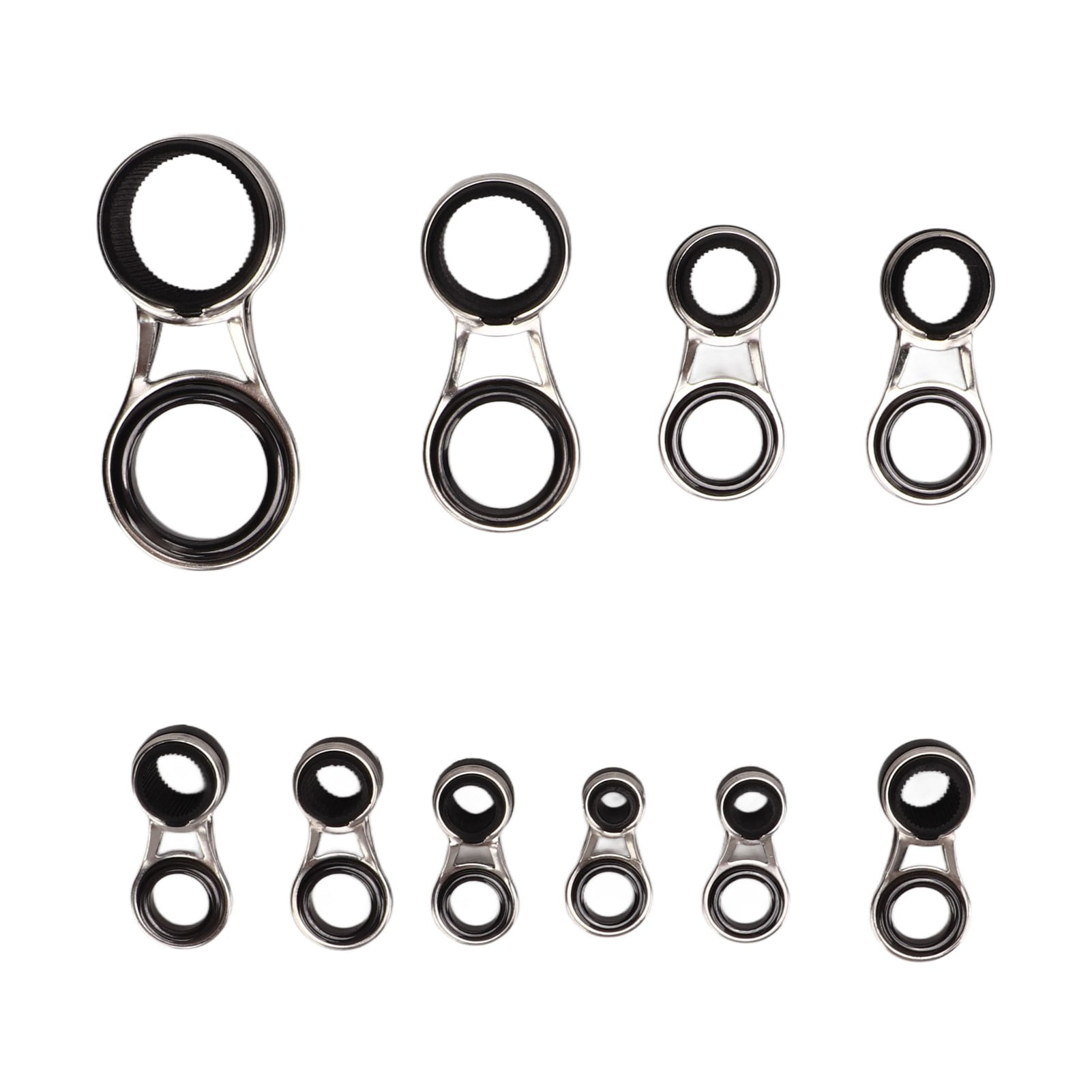 Fishing Rod Guides Set Ceramic Fishing Pole Guide Rings Fishing Rod Tip