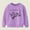 Purple, variant on Nrmvnmi Toddler Girls Boys Cotton Sweatshirt Cute Graphic Prints Pullover Tops Crew Neck Long Sleeve Holiday Fleece Lightweight Tops With Side Seam Loose Fit Trendy Sweatshirt