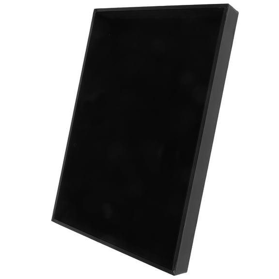 FELTECHELECTR 1Pcs Jewelry Organizer Tray 35.00X24.00X3.00Cm Black Lint Velvet
