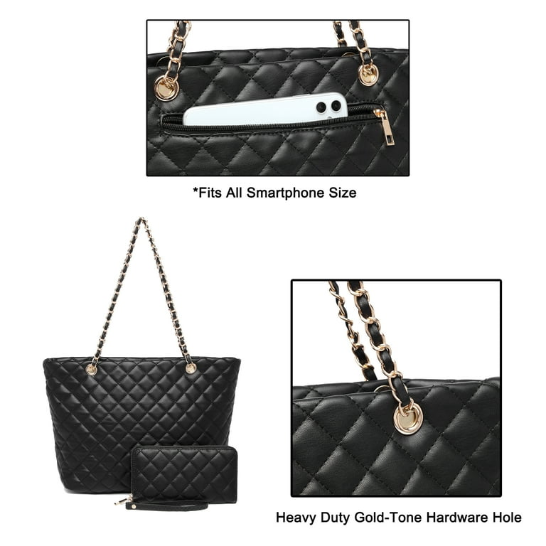 |JILLSTUART| Anna medium quilted chain shoulder bag Poppy Women's Classic Quilted Shoulder Bag & Matching Wallet