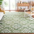 thumbnail image 4 of SAFAVIEH Blossom Cletus Geometric Wool Area Rug, Green/Ivory, 8' x 10', 4 of 10