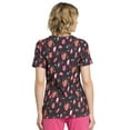 thumbnail image 3 of Cherokee Infinity Women Medical Scrubs Top V-Neck CK634, S, What A Speck-tacle!, 3 of 7