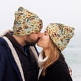 thumbnail image 5 of Hirioo 70s Hippie Style for Men's Knit Cuffed Beanie for Outdoor Activities Unisex, 5 of 6