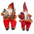 thumbnail image 1 of Centro de de decoración para Papá Noel de Navidad de 2 piezas Zulema Juguetes de soporte de muñeca de Santa Claus, 1 of 8