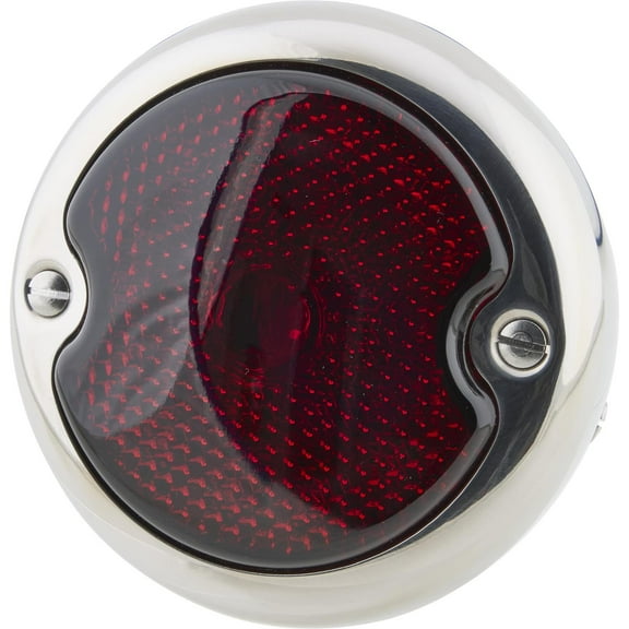 Polished Stainless Steel 12V LED Passenger Tail Light, Fits 1933-36 Ford Car