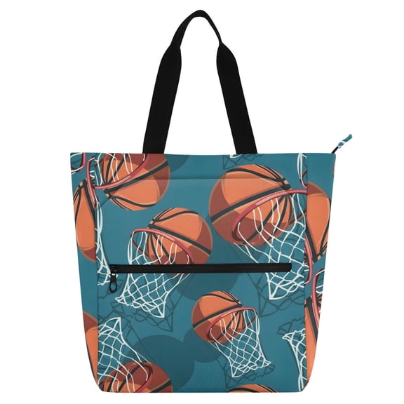 ALAZA Basketball-a1 School Book Bag Kids Tote Bags Handbag