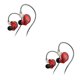 thumbnail image 1 of Seitruly Auriculares con cable Auriculares intrauditivos Ergonómicos 3.5 mm Running HD Auriculares de alta Teléfonos móviles Computadoras Rojo 2Conjunto, 1 of 6