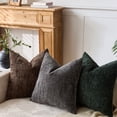 thumbnail image 6 of Modern Boho Chenille Throw Pillow Cover 20x20 Inch – Thick Textured Decorative Cushion Case with Hidden Zipper for Sofa, Couch & Bed (Beige), 6 of 7