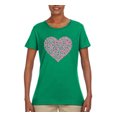 thumbnail image 2 of Wild Bobby, Pink Ribbon Heart, Breast Cancer Awareness, Women Graphic Tee, Kelly, Large, 2 of 5