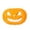 B, variant on LNOGEUPG Round Bright Orange Jack O Lantern Spongy Toy, Squeeze Stress Relief Spooky Halloween Pumpkin Face Decoration Prop for Party Home Desktop Decor