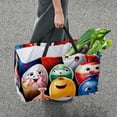 thumbnail image 7 of Bowling Large Capacity Foldable Laundry Organizer Storage Bins Beach Bag Storage Bag Reusable Oxford Cloth, 7 of 7