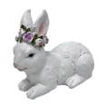 thumbnail image 2 of Figura de conejo de Pascua, estatua de conejo, hermosa pieza coleccionable para centro de mesa de Pascua Mintiendo, 2 of 9