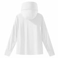 thumbnail image 5 of Zivyakyron Lightweight Wind Breaker Jackets Mens Zip up Rain Long Sleeve Quick Dry Loose Jackets Plain Hooded Outdoor White XL, 5 of 7