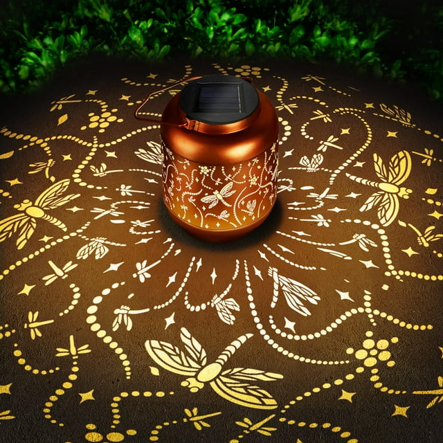 Farol solar HEGUD Libélula impermeable para jardín exterior
