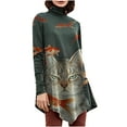thumbnail image 2 of WREESH Women Loose O-Neck Printed Long Sleeve Top, 2 of 9