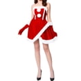 thumbnail image 1 of Mialoley Accessoires de Costume de Noël pour Femmes, Vêtements de Cosplay, Robe Sans Bretelles, 1 of 10