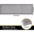 thumbnail image 4 of Findosom 2'x8' Hallway Runner Rug Non Slip Entryway Mat with Rubber Backing Machine Washable Laundry Runner Rug Long Indoor Doormat Entrance Floor Mat Runner for Garage Kitchen Laundry Gray, 4 of 9