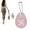 Blush Pink, variant on Sweet Paws Bag Charm Holder for Filled Dog Poop Bags - Brown/Cream