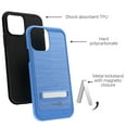 thumbnail image 3 of CoverON Apple iPhone 12 Case / iPhone 12 Pro Case (6.1"), Slim Metal Kickstand Rugged Dual Layer Phone Cover, Blue, 3 of 7