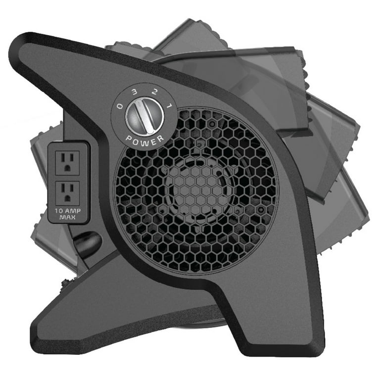 Lasko Pro Performance Pivoting High Velocity Utility Blower Fan with 3  Speeds, U15617, Black - Walmart.com