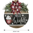 thumbnail image 3 of JHGoosa Christmas Welcome Sign For Front Door Hanging Wooden Welcome Sign Christmas Decorations Winter Decor(11.8inch), 3 of 7